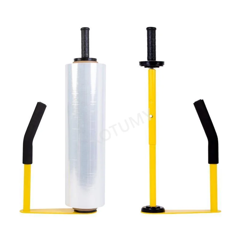 Manual Pallet Wrapper | Heavy-Duty Stretch Film Dispenser | 45-50cm Height Adjustment - Thumbnail 5