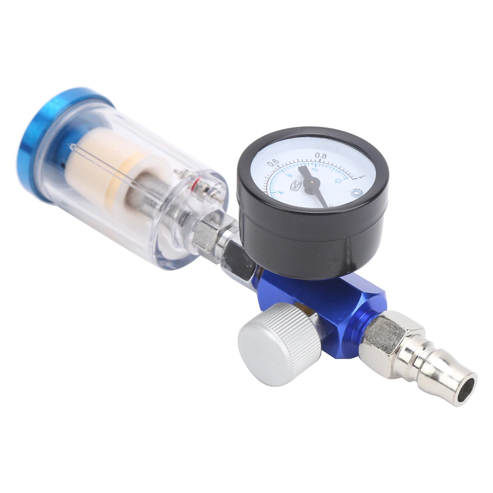 Inline Air Pressure Regulator | Pneumatic Spray Gun Filter & Water Separator Kit - Thumbnail 5
