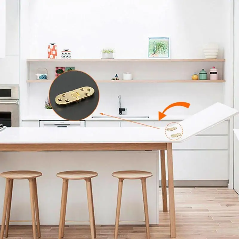 Self-Supporting Folding Hinge | Zinc Alloy Mounted Design | Foldable Table & Cabinet Door Hardware - Thumbnail 6