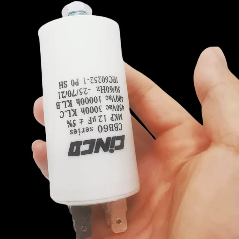 Professional-Grade CBB60 Run Capacitor | 12-35µF for Air Compressor & Pump Motors | Durable Motor Start - Thumbnail 3