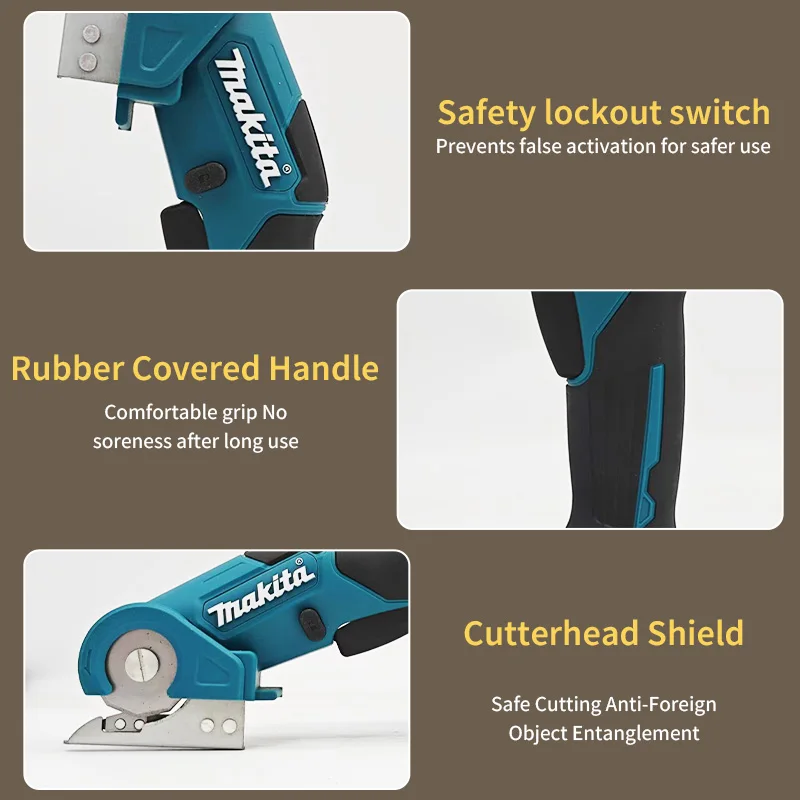 Makita 18V Cordless Fabric & Carpet Cutter | Multi-Tool Attachment for Upholstery & Trimming - Thumbnail 6