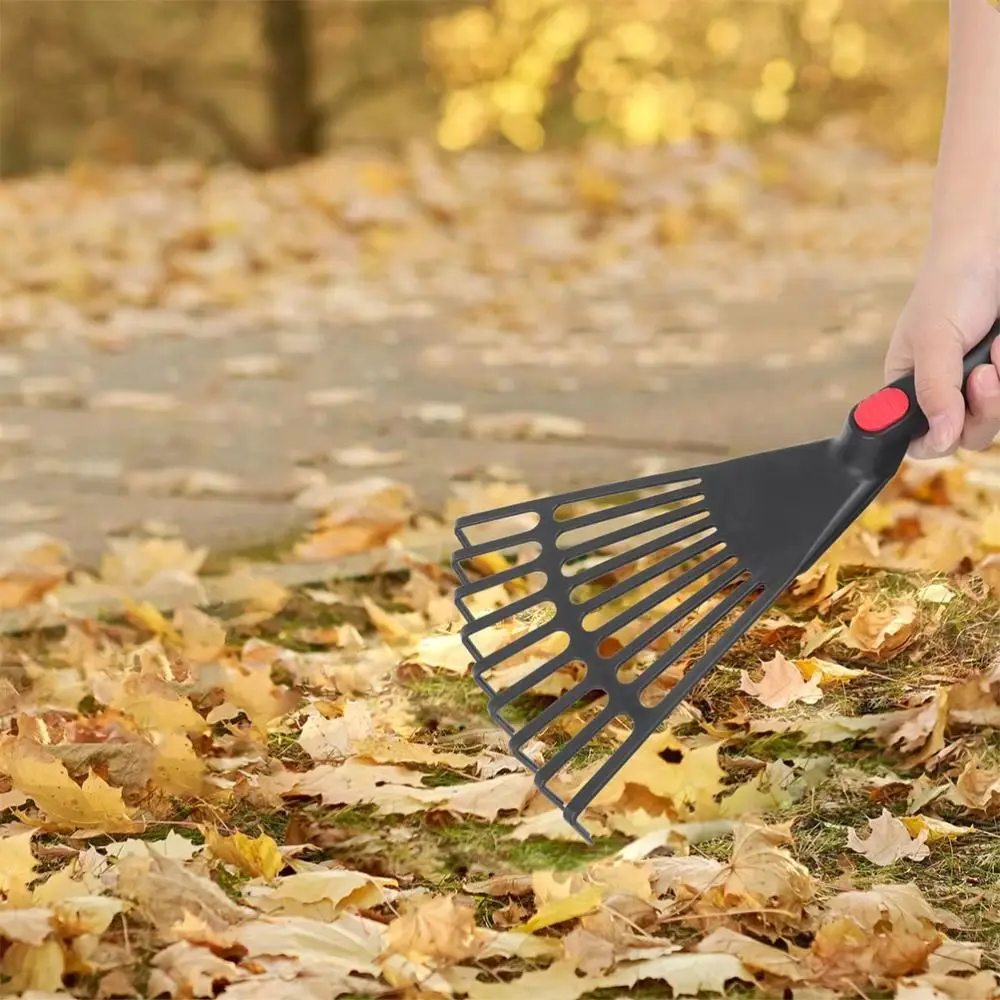 Leaf Rake | Comfortable Safe Handle | Lightweight Lawn & Garden Leveling Tool - Thumbnail 4