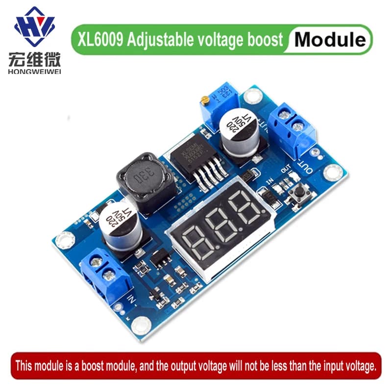 Professional Boost Converter | 5V-40V 4A Adjustable Step-Up Power Module with Digital Display - Thumbnail 2