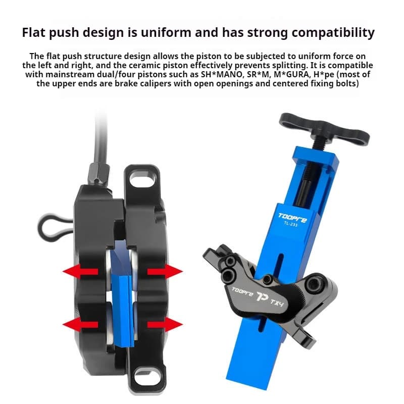 Hydraulic Brake Caliper Piston Reset Tool | Disc Brake Maintenance Kit for Mountain & Road Bikes - Thumbnail 5