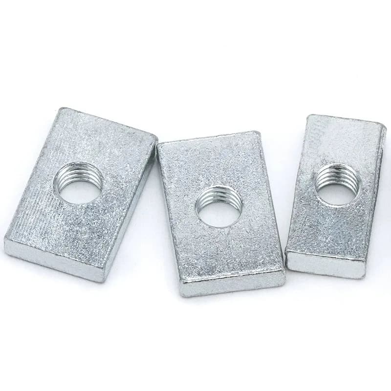 M3-M8 Square Slider Nuts | Zinc-Plated Steel | 50pcs Kit for Aluminum Profiles - Thumbnail 4