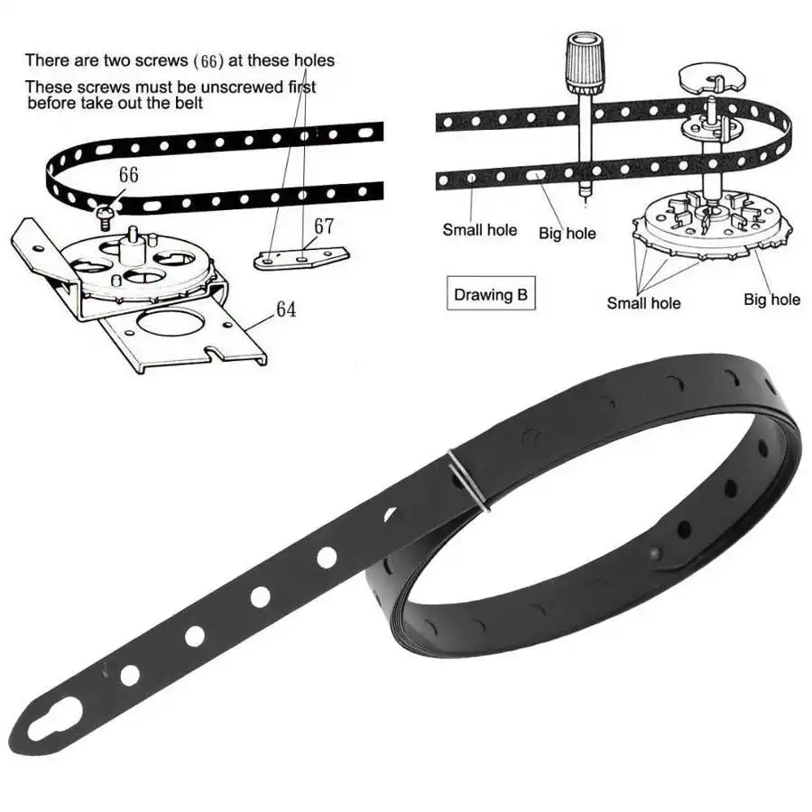 Steel Timing Belt | KH260 Knitting Machine Replacement | Durable Spare Parts - Thumbnail 7