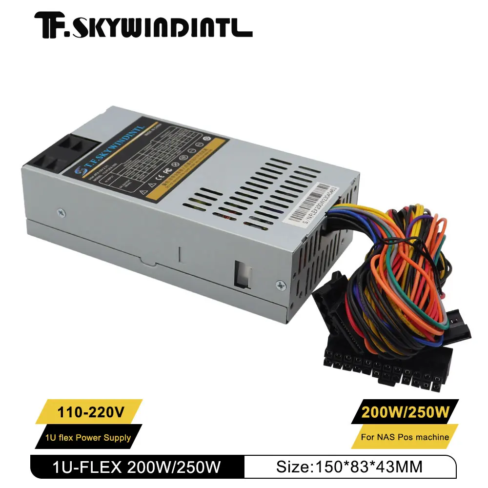 1U Server Power Supply | 200W-300W ATX PSU | 110V/220V Auto-Switching for NAS & Desktop PCs - Thumbnail 2