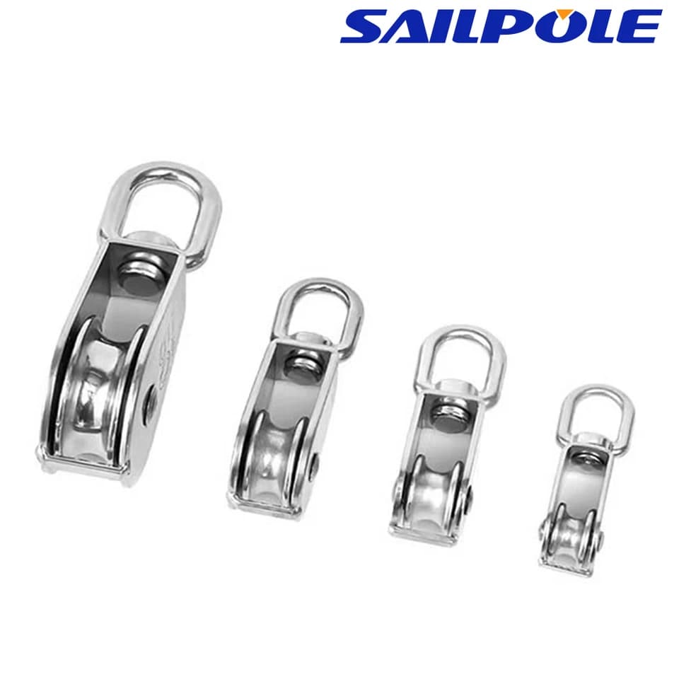 Block Pulley | Swiveling Shackle Head | M25 High Load Marine Rigging - Thumbnail 6