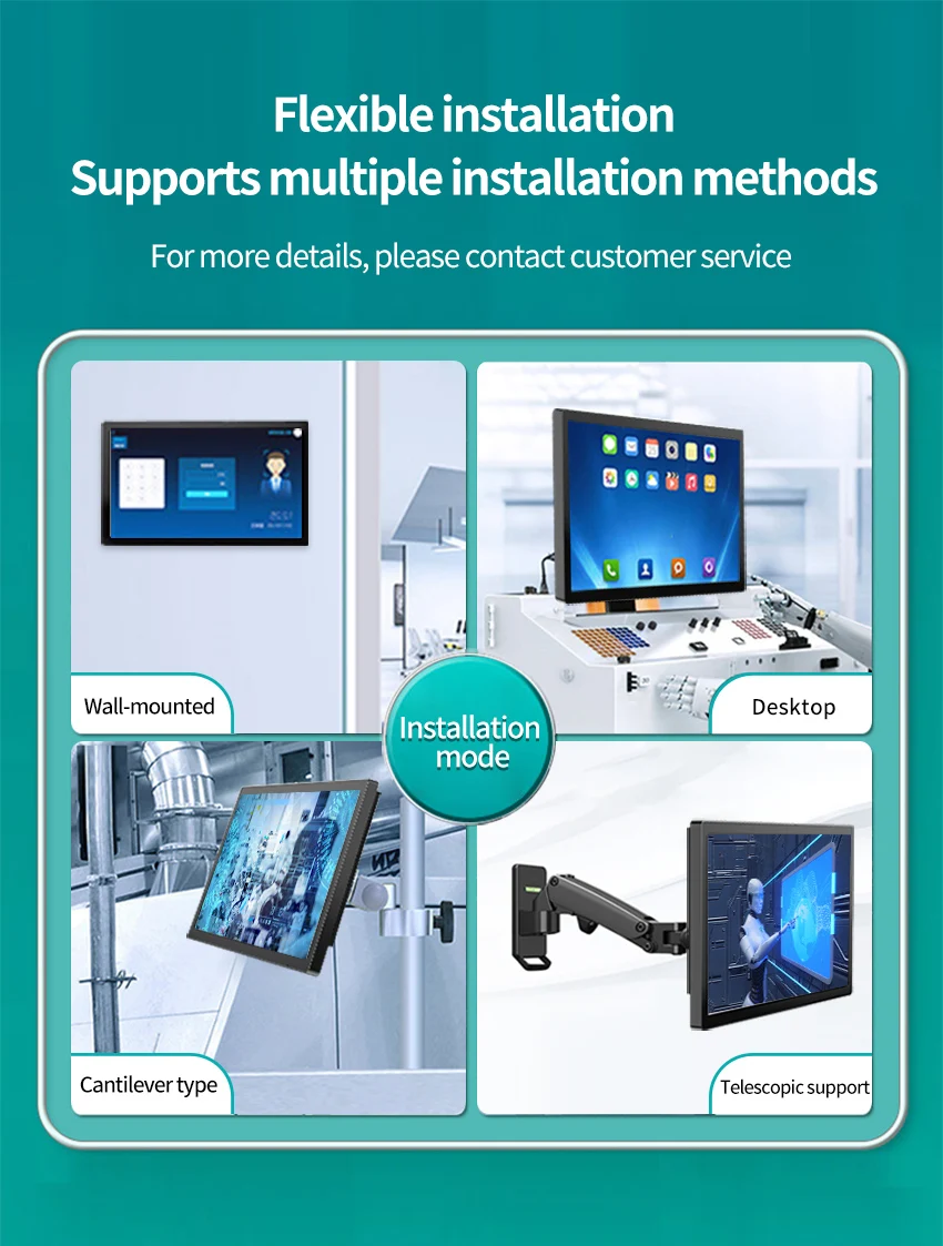 13.3 All-in-One Touchscreen PC | VESA Mountable | Windows 10/11 Compatible Industrial Panel - Thumbnail 3
