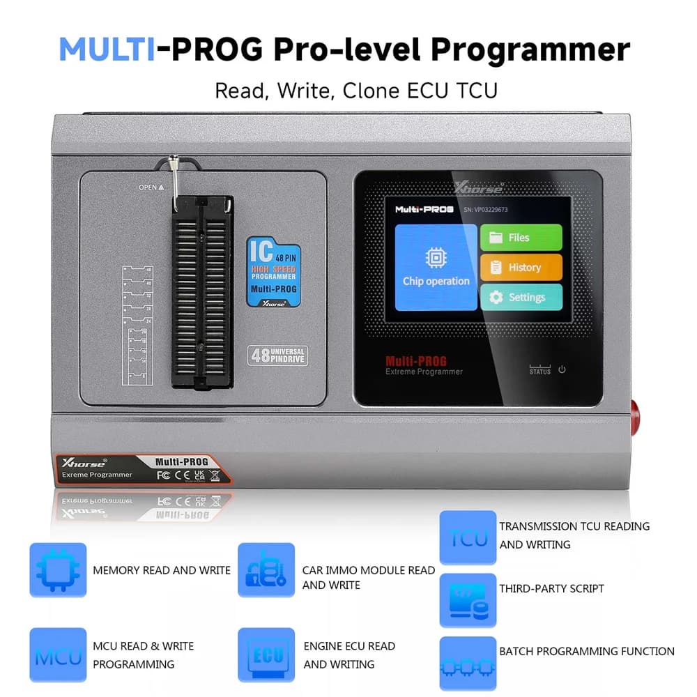 VVDI Multi-prog ECU Programmer | Pro-Level Tool | ECU TCU Read/Write/Clone Support - Thumbnail 4