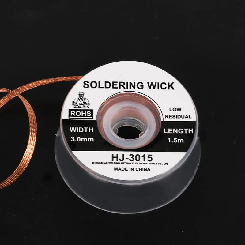 Desoldering Wick Kit | 1.5M Braid for Precision Solder Removal | 1mm-3.5mm Sizes - Thumbnail 4