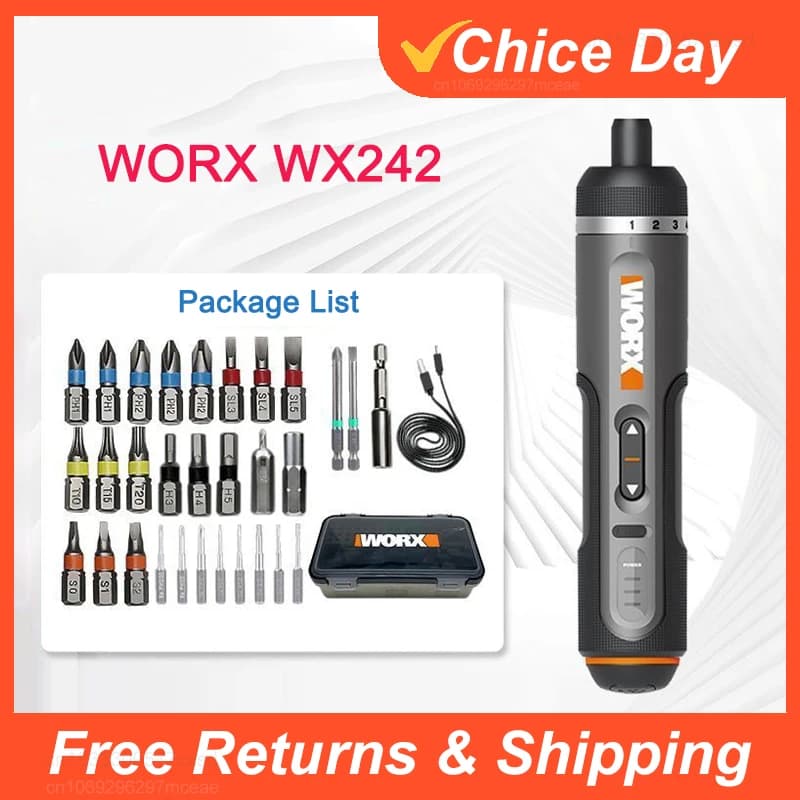 Cordless Screwdriver Set | 4V USB-Rechargeable | 30-Piece Bit Kit | Compact Precision Tool - Thumbnail 2