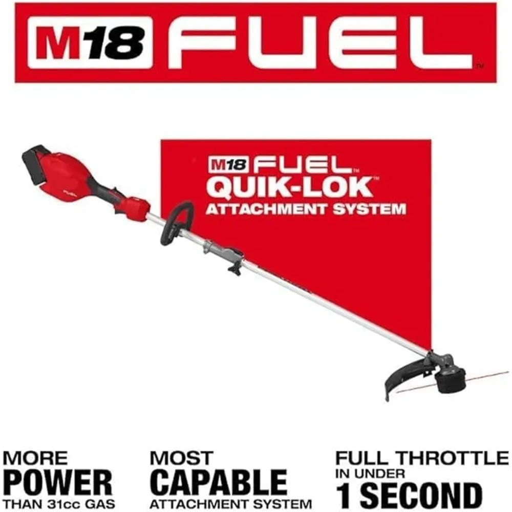 Milwaukee M18 String Trimmer | Brush Cutter Attachment Compatible | 18V Cordless Yard Tool - Thumbnail 3