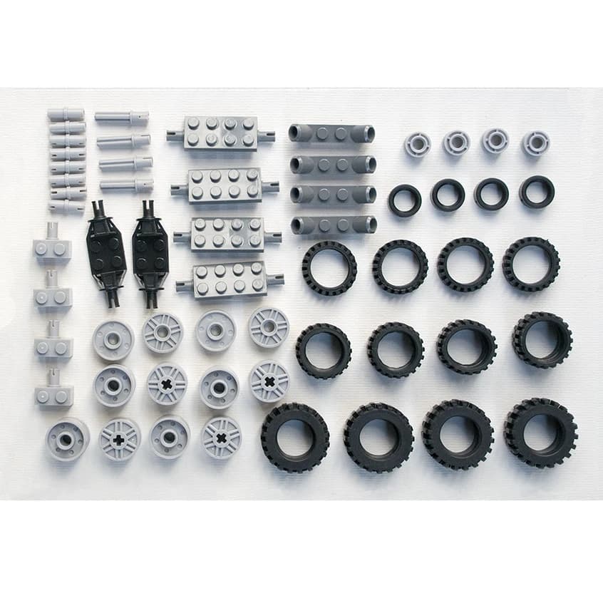 *Wheel&rims Pack 2* DIY enlighten block bricks,Compatible With Lego Assembles Particles - Thumbnail 2