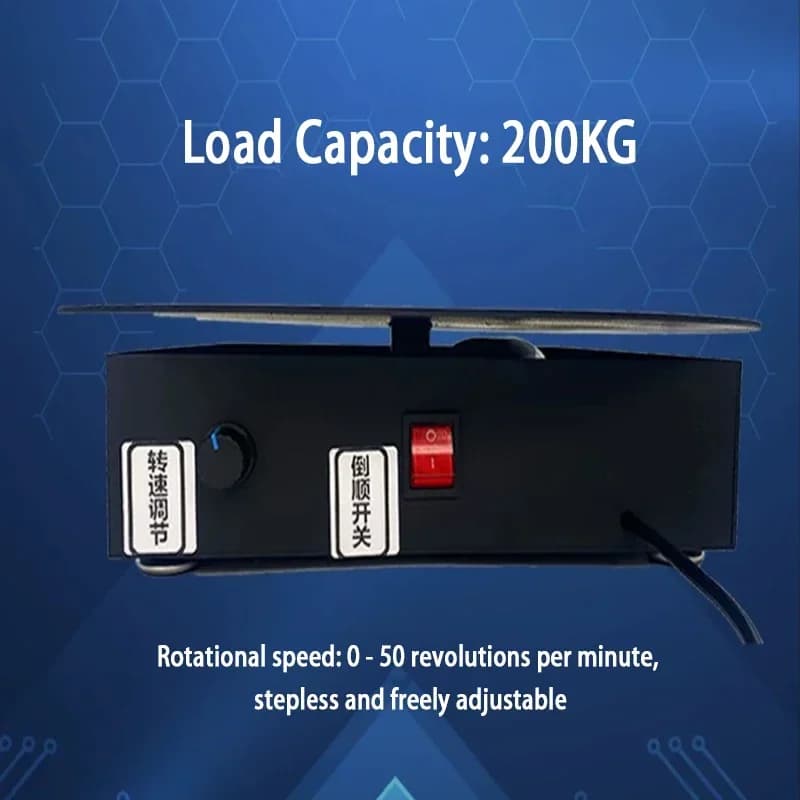 Electric Pallet Wrapping Machine | 200kg Capacity | Rotary Turntable & Carton Sealer - Thumbnail 4
