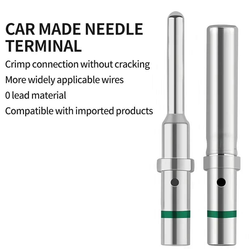 Solid Crimp Terminals | 1.5mm Pin Contacts | Stainless Steel AWG Male & Female Connectors - Thumbnail 3