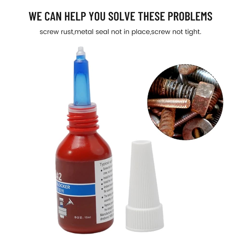 Professional-Grade Threadlocker Adhesive | 10ml Bottle | 222, 242, 243, 262, 263, 271, 277-290 Formulations - Thumbnail 5