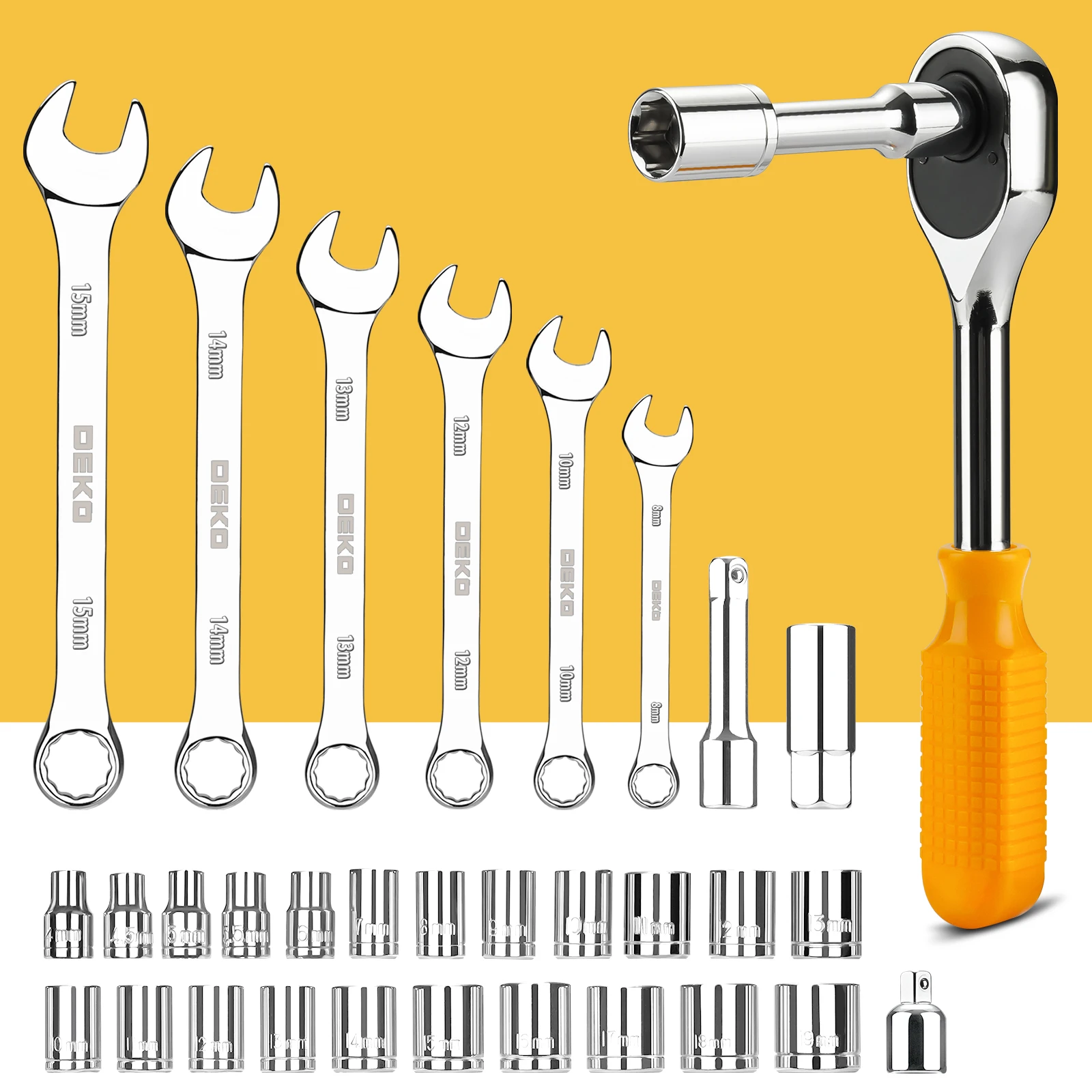 228-Piece Socket Wrench Set | Complete Auto Repair Kit with Durable Storage Case - Thumbnail 6