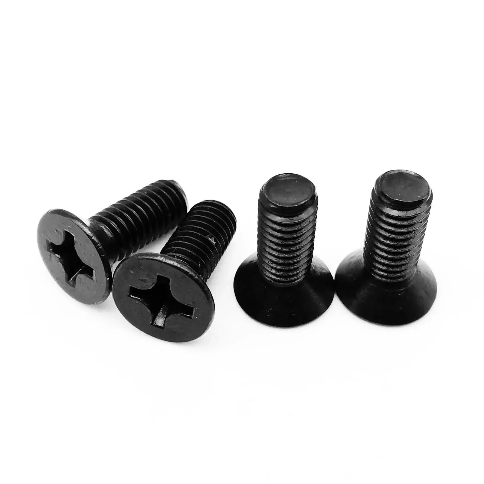 Flat Head Screws | Black Carbon Steel | 50-200pcs M1-M4 Countersunk Bolts - Thumbnail 5