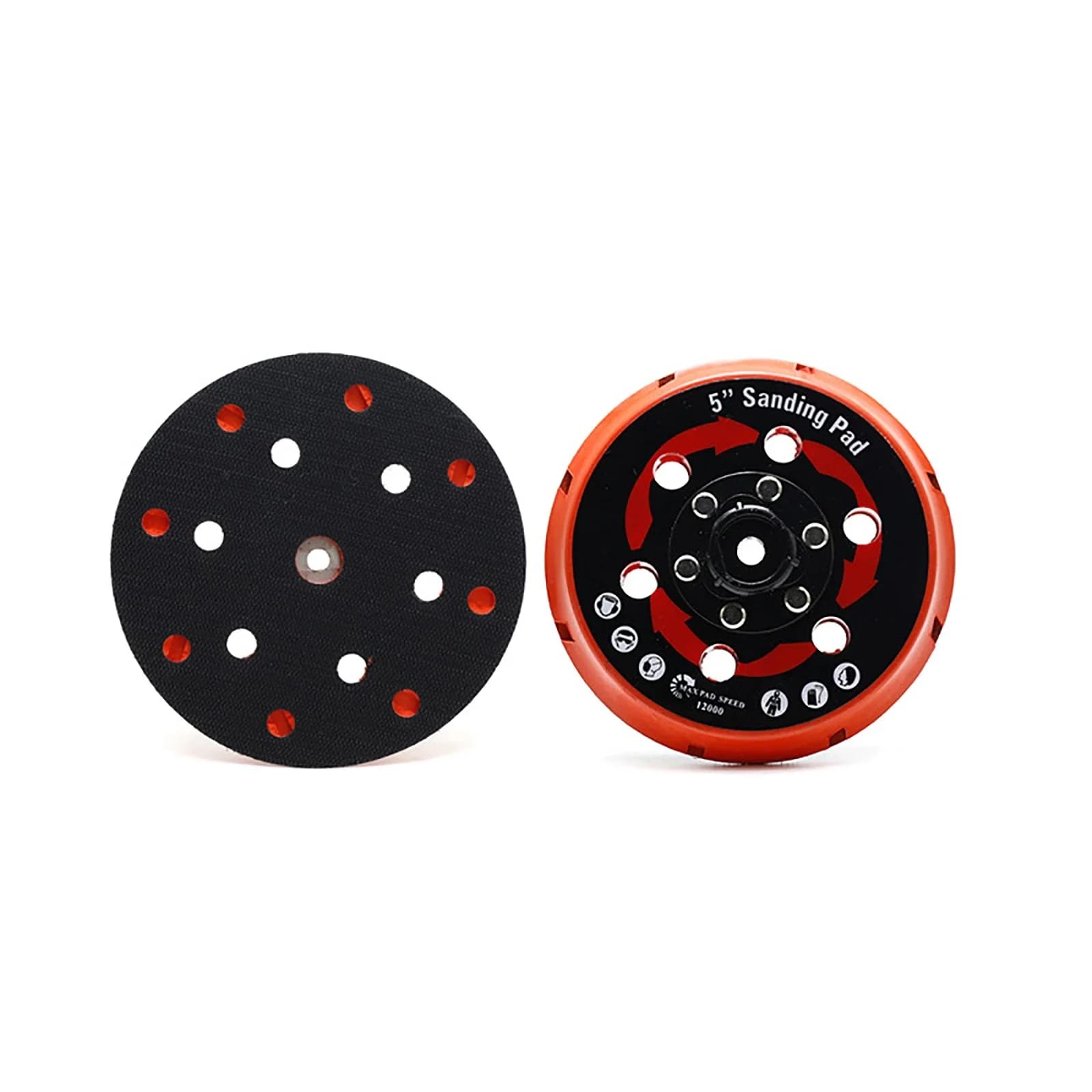 6-Hole DA Polisher Backing Plate | 5 & 6 Self-Adhesive Sanding Discs | Premium Grade - Thumbnail 4