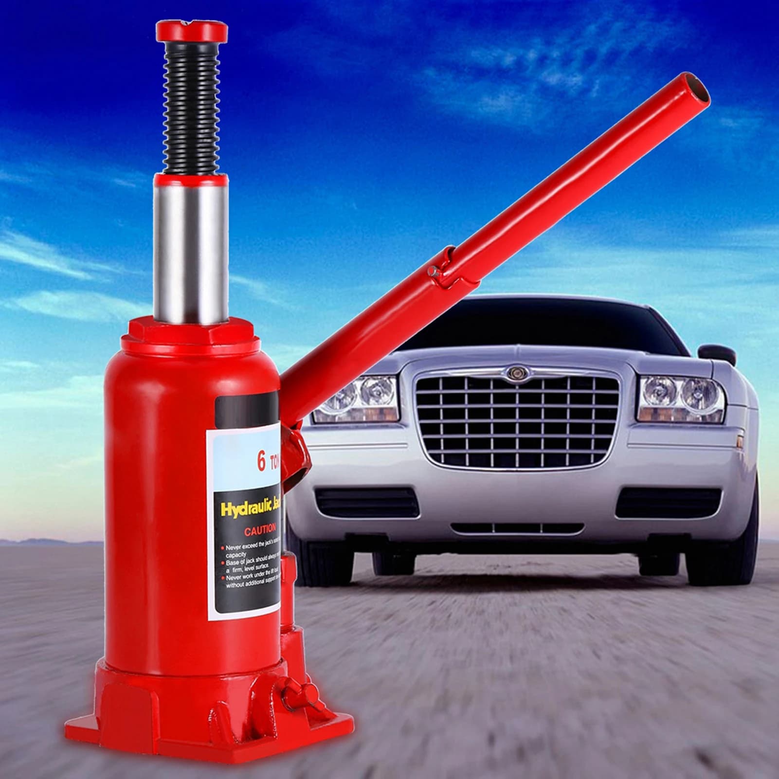 6-Ton Bottle Jack | Heavy-Duty Hydraulic Lift for Car & Van Repair - Thumbnail 2