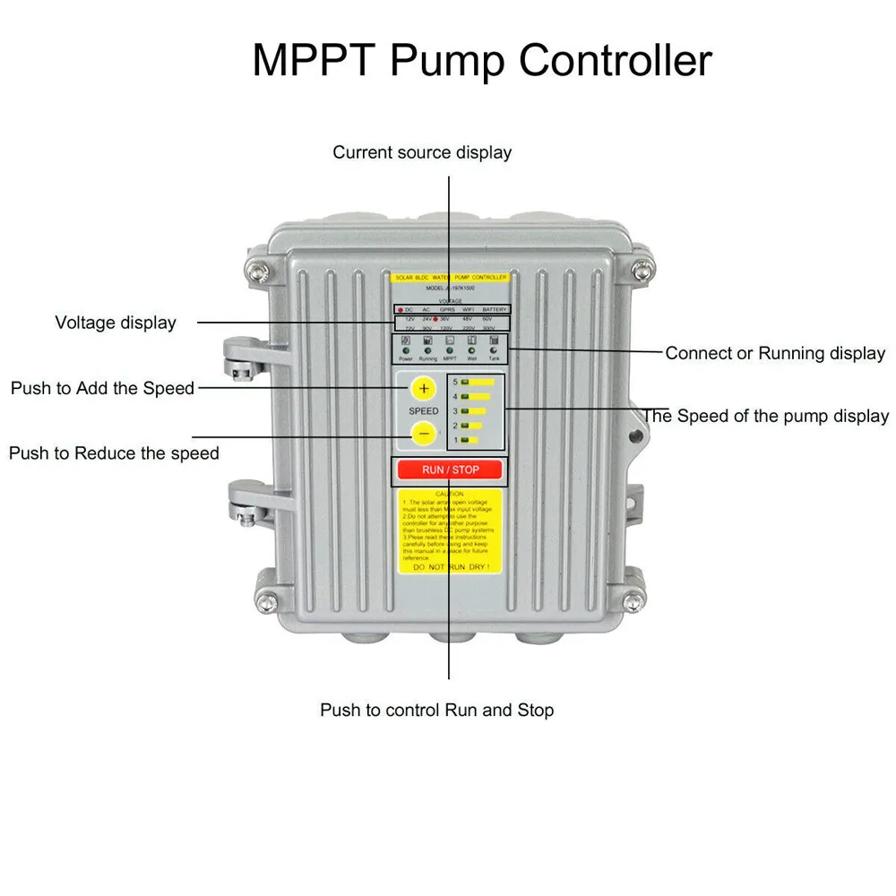 Water Pump Kit | 400W DC 36V Deep Well Submersible | with MPPT Controller - Thumbnail 5
