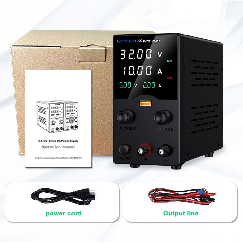 Adjustable DC Power Supply | 32V-160V Lab-Grade Voltage | USB Charging & Digital Display - Thumbnail 6
