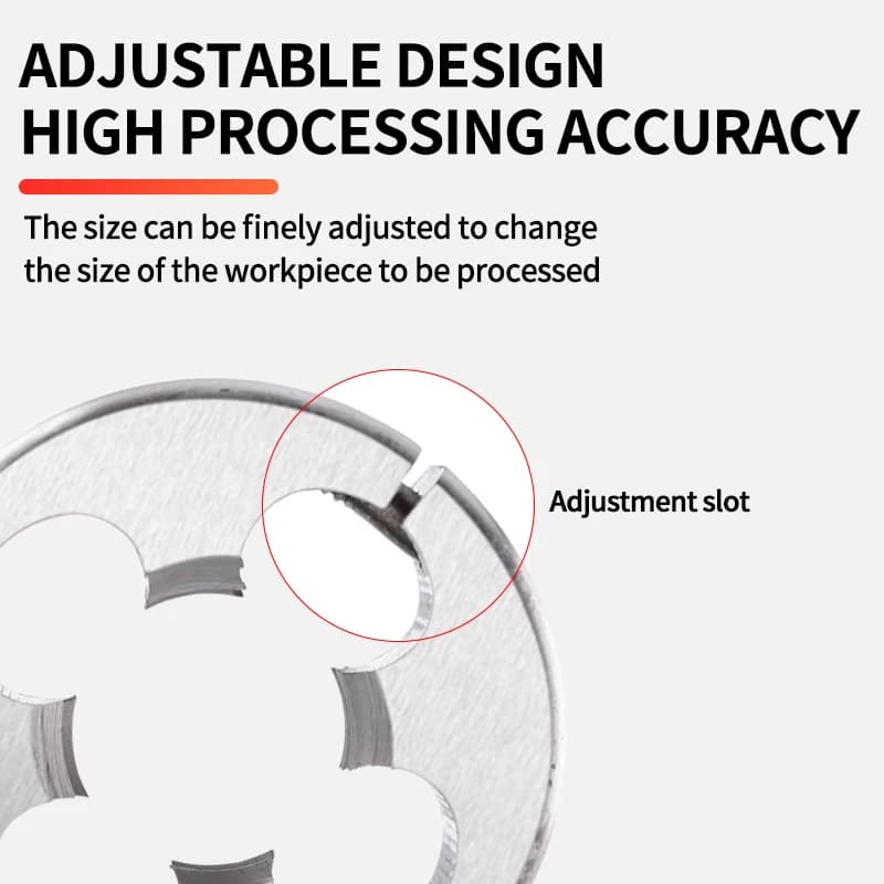 Threading Die Set | M1-M24 Machine Screw Taps | Precision External Thread Cutting - Thumbnail 4