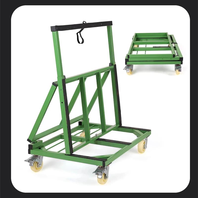 Glass & Door Transport Cart | Heavy-Duty Silent Wheels | Foldable & Retractable Design - Thumbnail 4