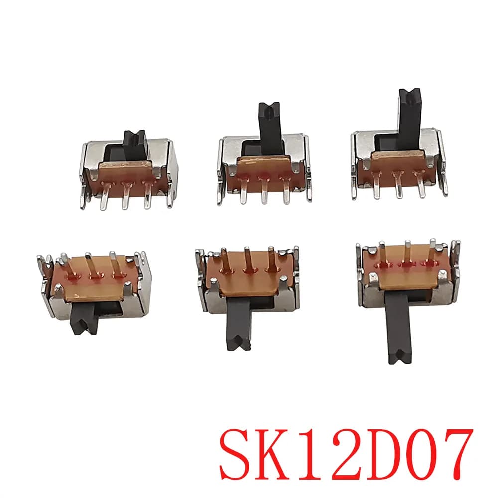 SPDT Slide Switches | 3-Pin PCB Mount | Miniature Toggle Handles for Electronics - Thumbnail 2