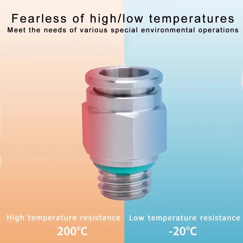 10-Pack Stainless Steel Quick Connectors | 1/8 G Thread for Pneumatic & Hydraulic Systems - Thumbnail 4