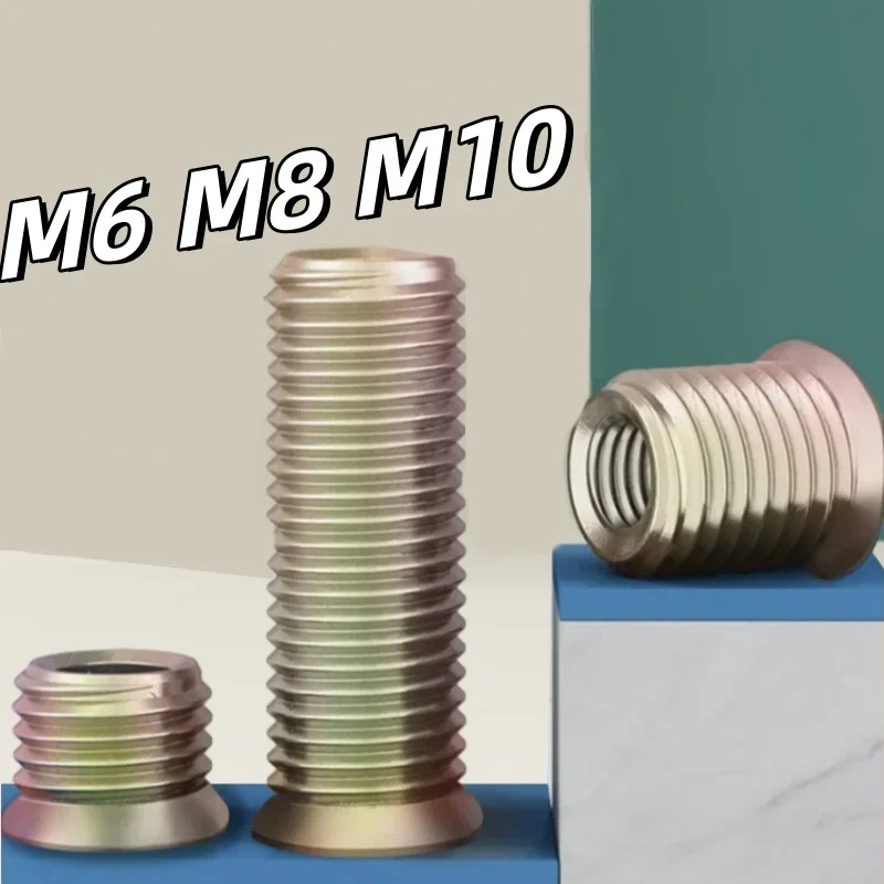 Furniture Insert Nuts | M6 M8 M10 Carbon Steel | Hex Socket Drive Fasteners - Thumbnail 2