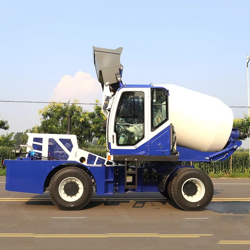 Self-Loading Concrete Mixer Truck | Diesel-Powered Pump & Agitator System for Construction - Thumbnail 2