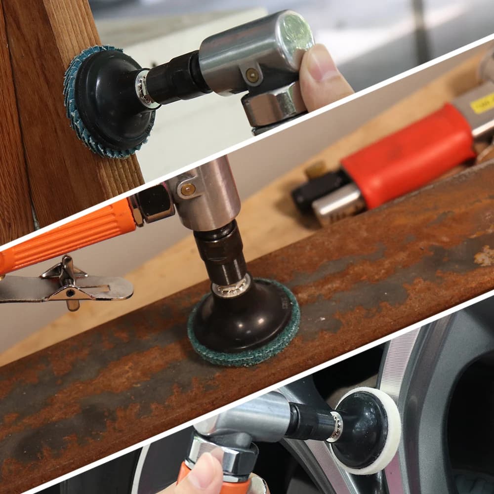 90° Angle Die Grinder | 1/4 Collet | Compact Air Tool for Precision Grinding & Polishing - Thumbnail 7