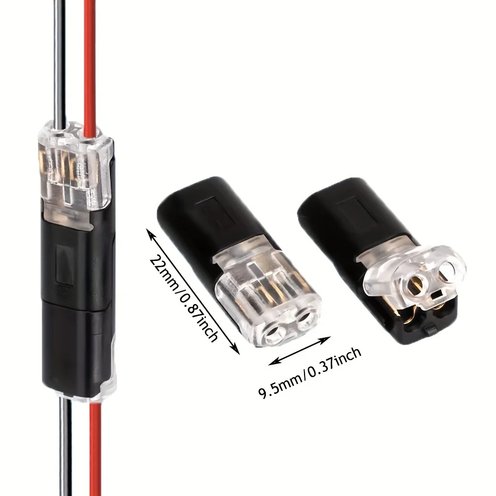 Quick-Connect LED Terminal Connectors | D2 Dual-Line Interlocking | No-Solder Installation Kit - Thumbnail 3