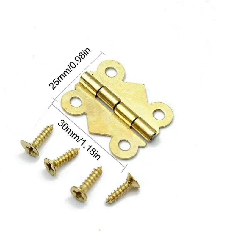 Butt Hinges | Antique Bronze Vintage Set | 17-30mm For Jewelry Box & Wine Box DIY - Thumbnail 5