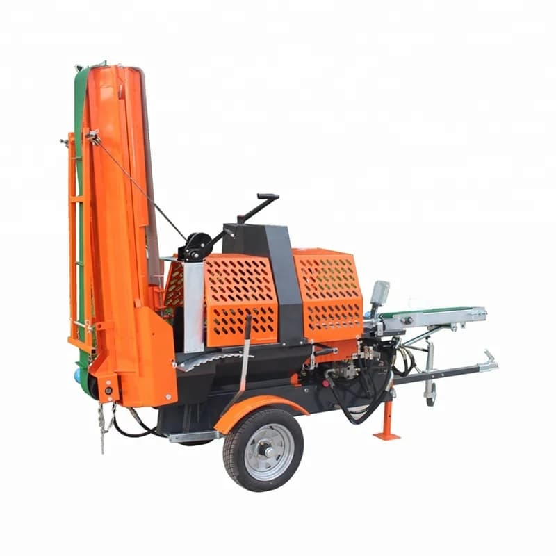 Portable Firewood Saw Machine Diesel Powered Log Cutting Equipment Wood Log Processor for Sale - Thumbnail 4