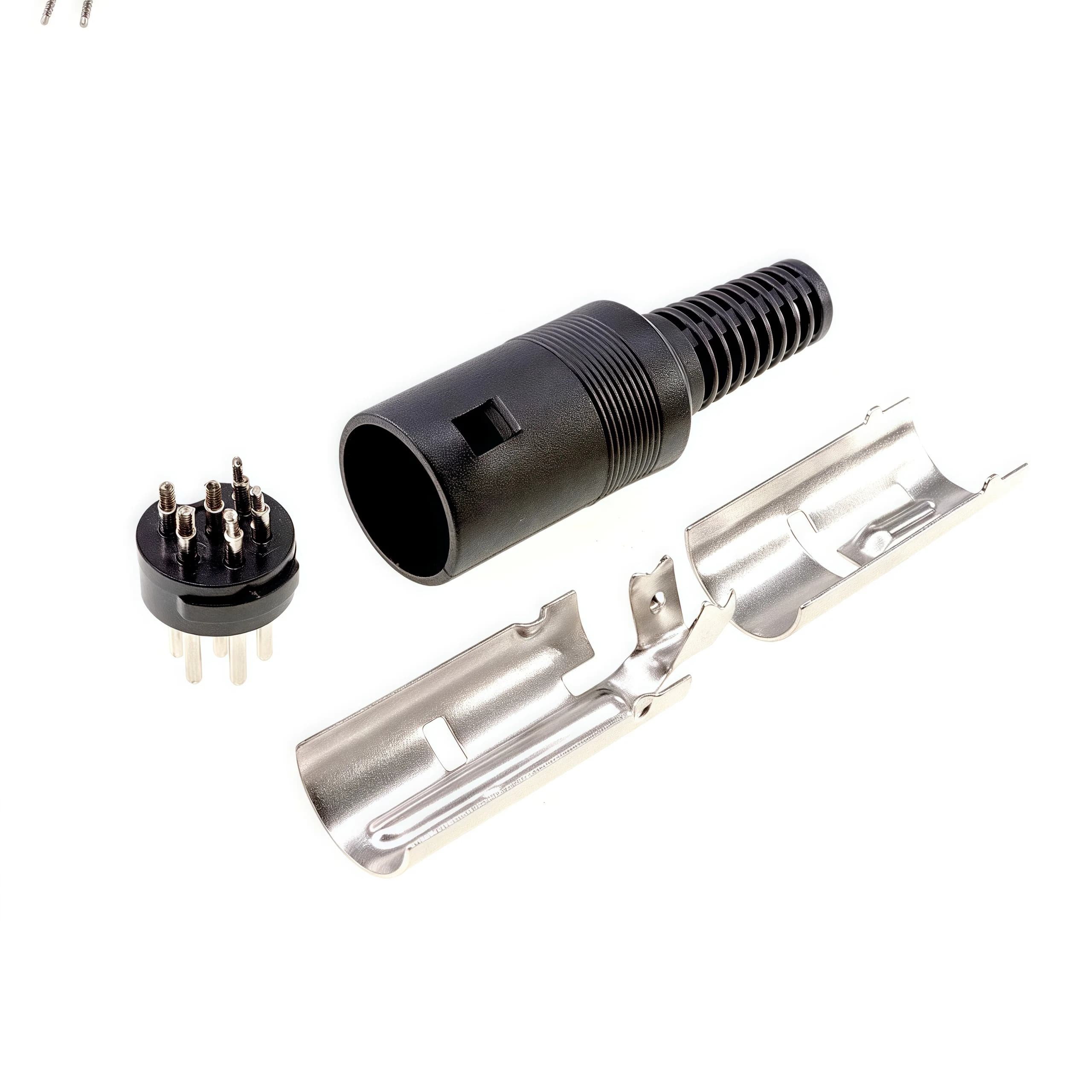 DIN Plug & Socket Connector Set | 3-13 Pin Male/Female Adapters | Durable Plastic Handle for Keyboard & PS2 Cables