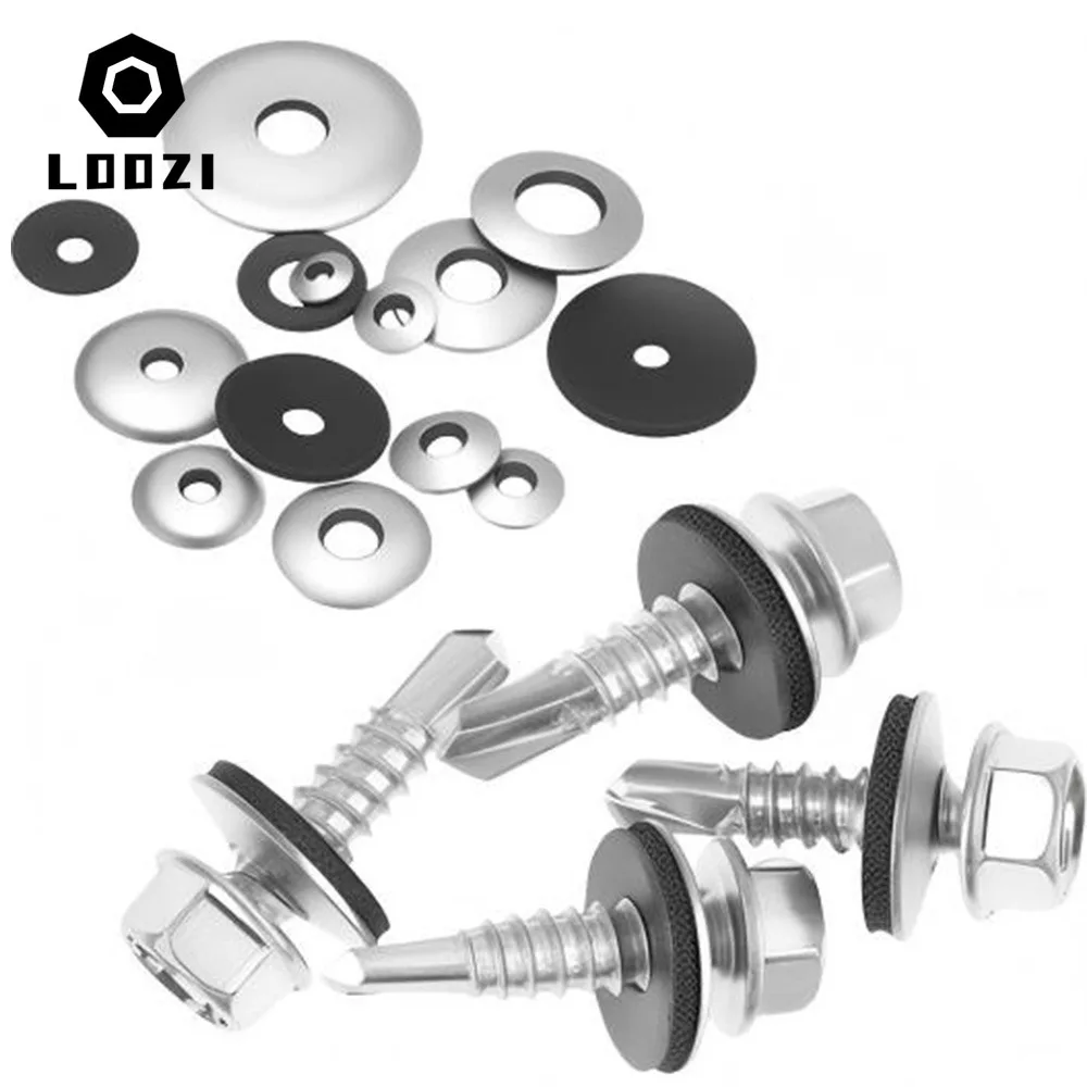 304 Stainless Steel EPDM Sealing Washers | M4.2-M10 Sizes | Waterproof Dustproof Non-Slip Gaskets - Thumbnail 5