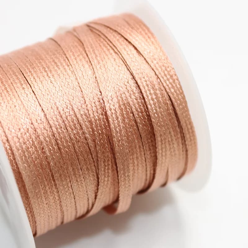 Premium copper desoldering braid for PCB repair, 8mm width and 15-meter length, on a durable plastic spool for easy soldering work.