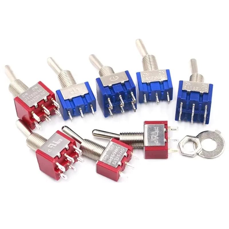 Mini Toggle Switches | 2 & 3 Position SPDT/DPDT | MTS Series for Electronics & DIY - Thumbnail 2