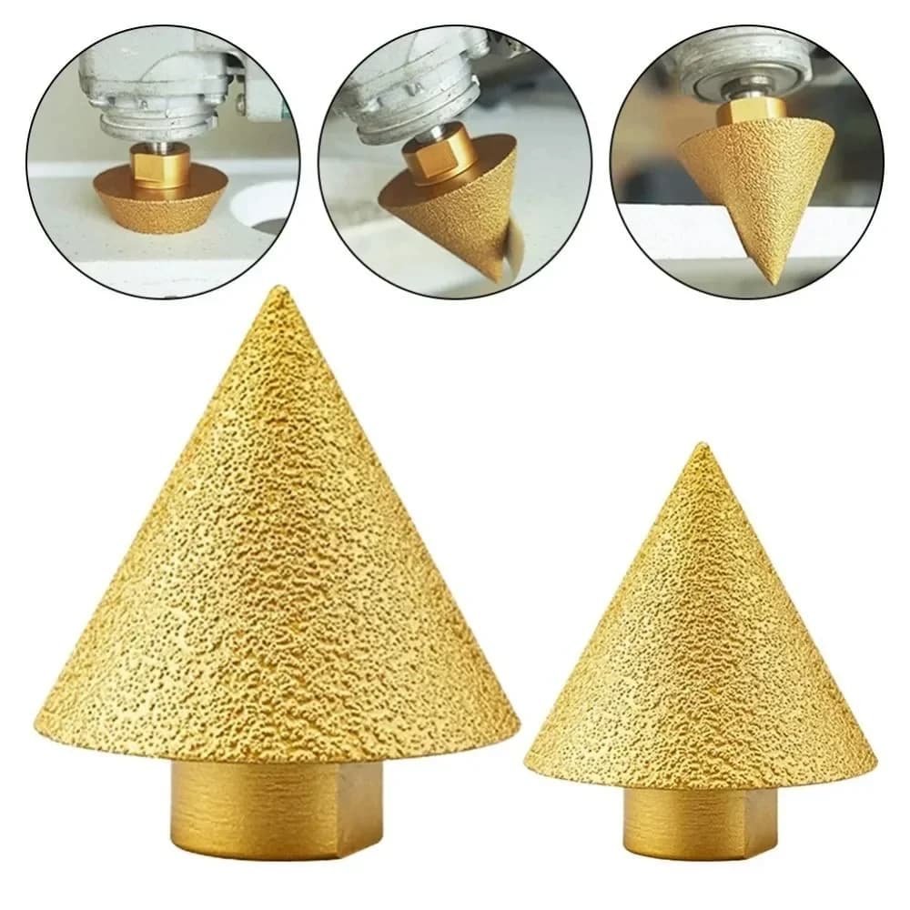 Diamond Tile Chamfering Bit | M14 Thread | 38mm & 50mm Sizes | Bevel & Edge Grinding Tool - Thumbnail 5