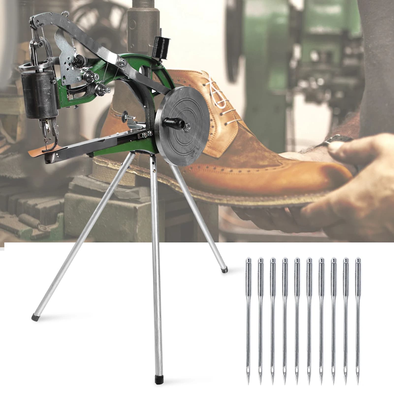 Shoe Repair Machine | Heavy-Duty Leather & Nylon Stitcher | Manual & Semi-Automatic - Thumbnail 2