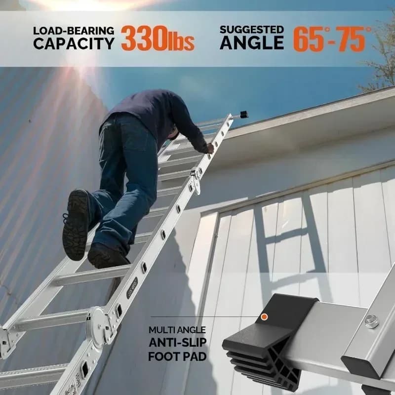 7-in-1 Combination Ladder | Heavy-Duty Aluminum Multi-Purpose | EN 131 Standard Extension - Thumbnail 3