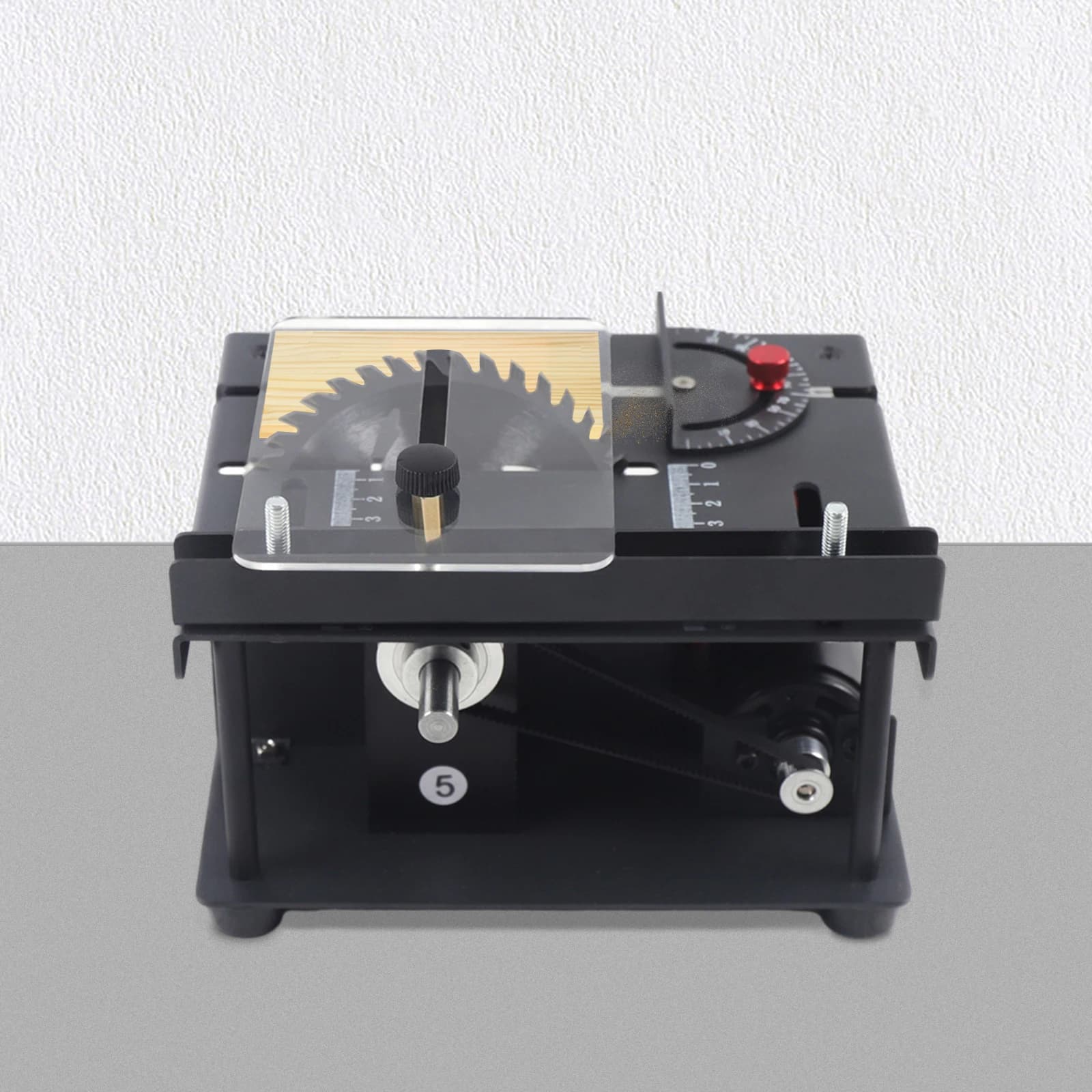 200W Mini Table Saw with 7-Speed Adjustment 0-90° Angle Cutting Machine Multi-Function DIY Cutting Tool for Wood Acrylic - Thumbnail 3