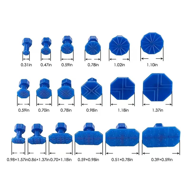 Auto Body Dent Repair Kit | 18-Piece Glue Puller System with T-Handle | DIY Paintless Dent Removal Tool - Thumbnail 5