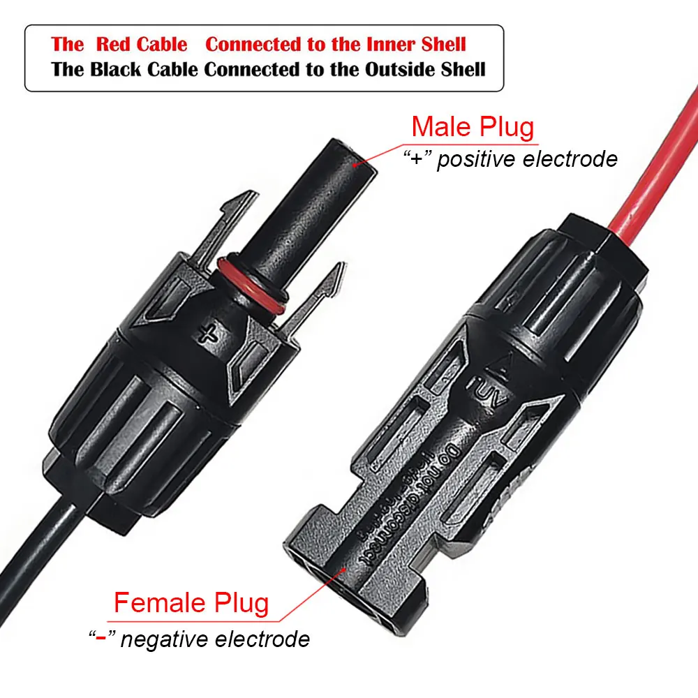 Solar Generator Extension Cable | 12AWG Power Station Adapter | 0.6M, 1.5M, 3M Lengths - Thumbnail 2