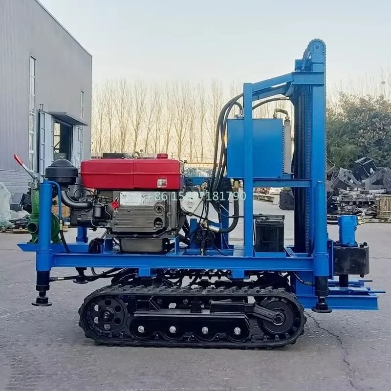 100m Water Well Drilling Rig | Crawler-Mounted Mini Borehole System | 200m Depth Capacity - Thumbnail 4