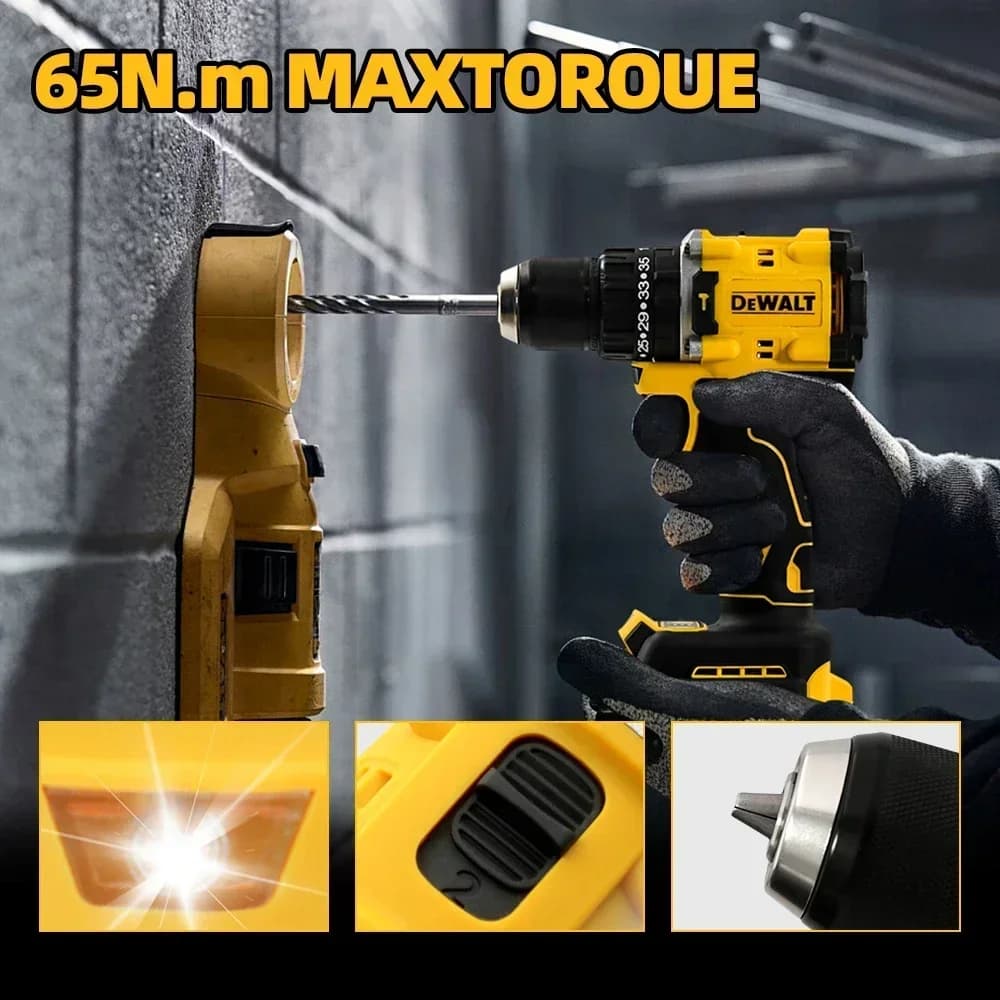DEWALT DCD805 Brushless Cordless Impact Driver | High-Torque Professional Drill | Variable Speed Control - Thumbnail 4