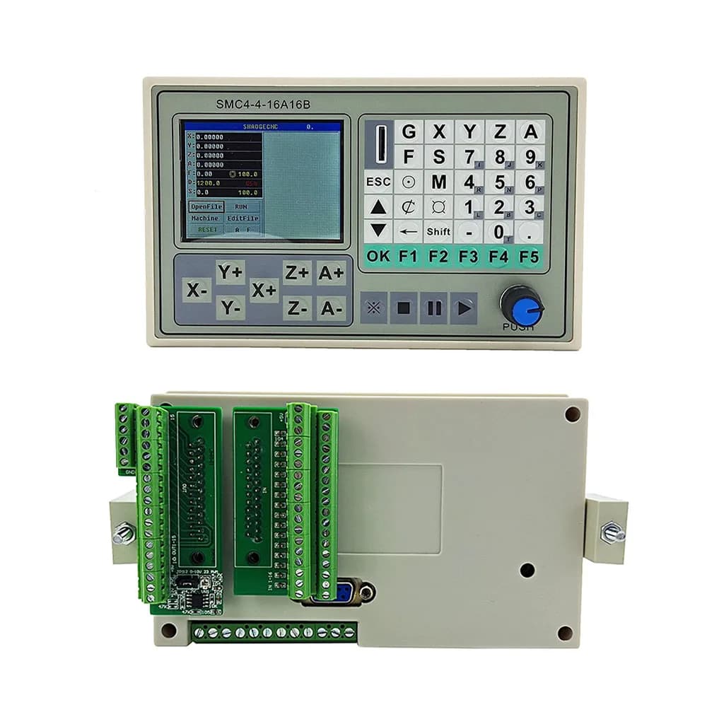 SMC4-4-16A16B Professional CNC Controller | 4-Axis Breakout Board | 50kHz Offline Carving System - Thumbnail 2